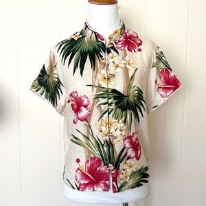 VTG Cheongsam Hawaiian Blouse